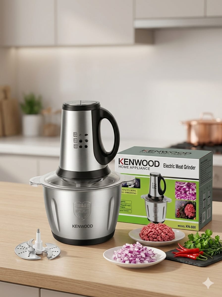 Multi-Function Food Processor 3-Lt and 5-Lt Capacity - Hand blender - Stainless steel bowl - Meat chopper - Grinder machine - Qeema machine