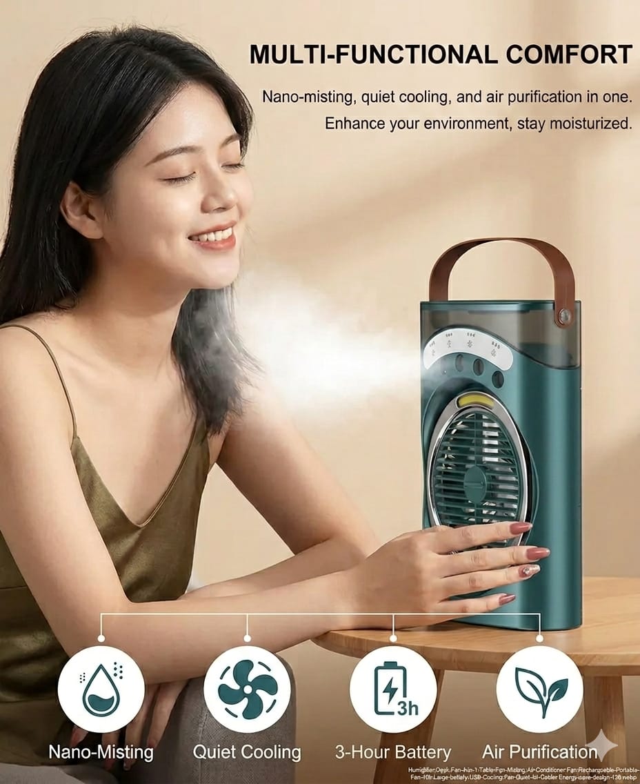 SANOOK  Air Cooler Fan, Portable AC